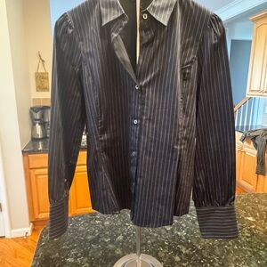 Banana Republic Charcoal Pinstripe Shirt